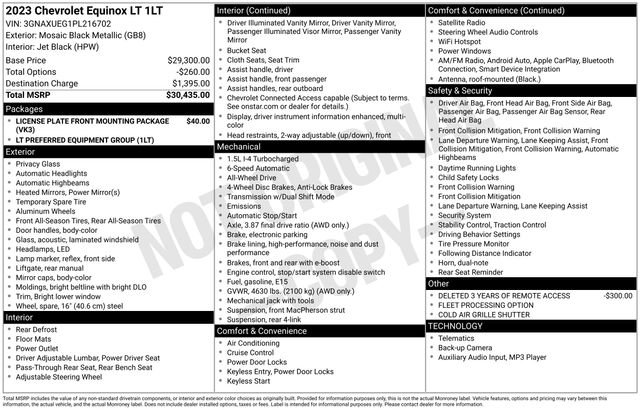 Certified 2023 Chevrolet Equinox LT image 29