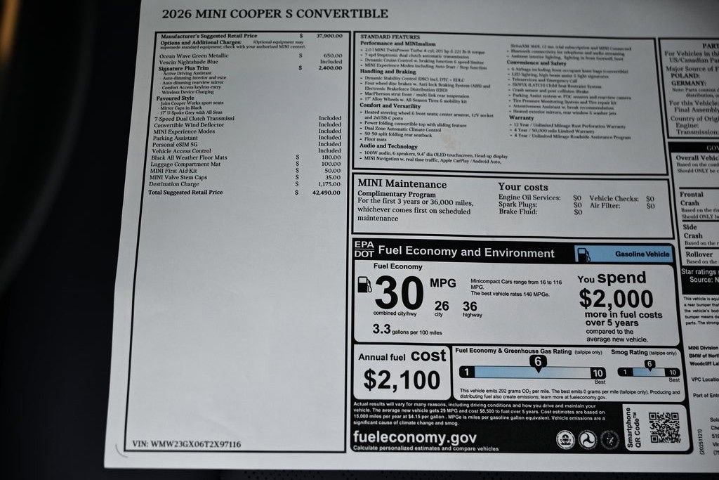 New 2026 MINI Cooper S FWD image 39