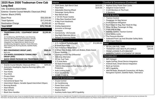 Used 2025 RAM 3500 Tradesman AWD/4WD image 53