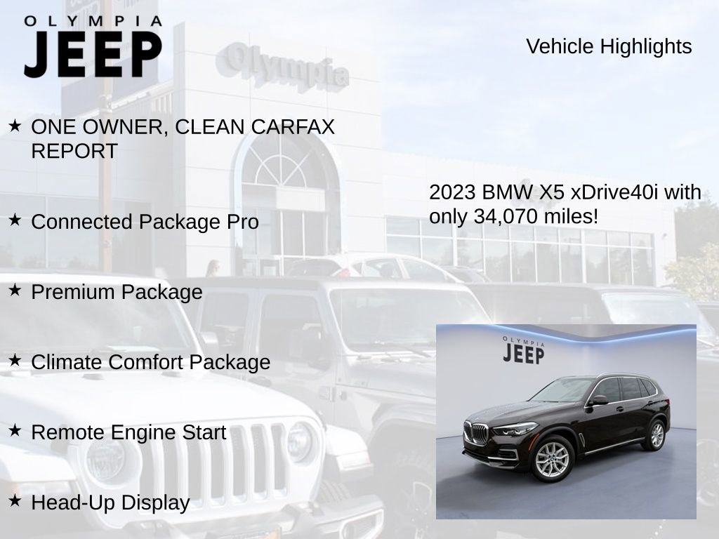 Used 2023 BMW X5 xDrive40i w/ Premium Package image 7