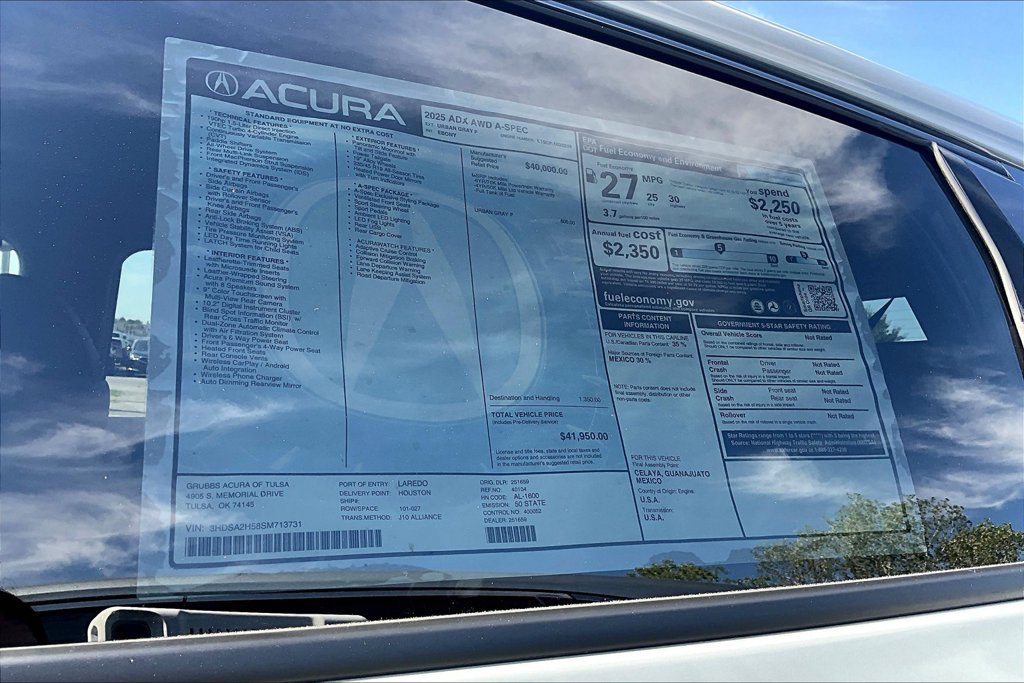 New 2025 Acura ADX A-Spec AWD/4WD image 23