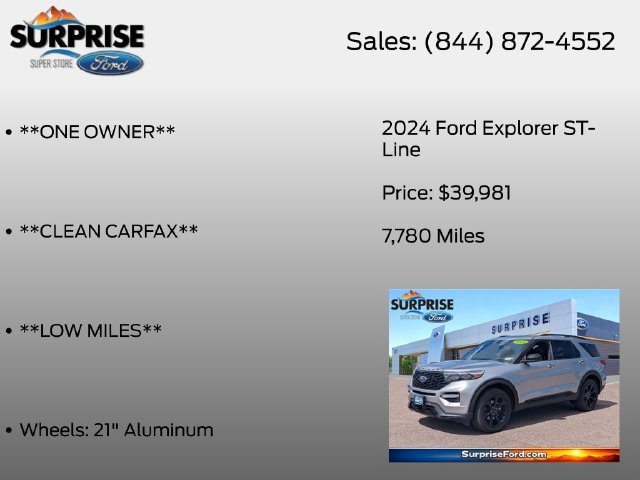 Used 2024 Ford Explorer ST-Line w/ Class IV Trailer Tow Package AWD/4WD image 7