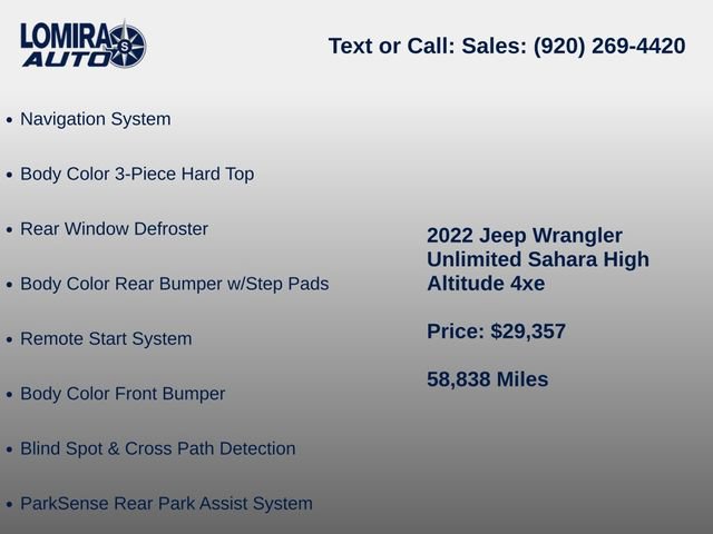 Used 2022 Jeep Wrangler Unlimited Sahara AWD/4WD image 10
