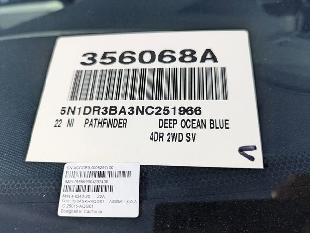 Used 2022 Nissan Pathfinder SV w/ SV Black Package image 36