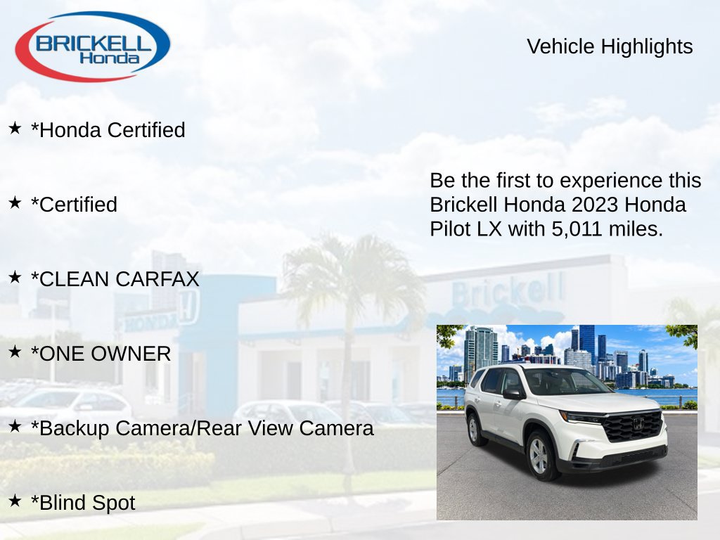 Used 2023 Honda Pilot LX image 9