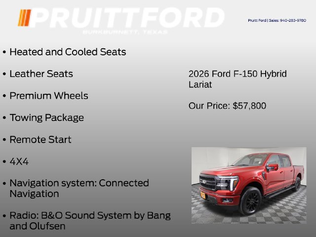 Used 2026 Ford F150 Lariat w/ Equipment Group 501A Mid AWD/4WD image 31