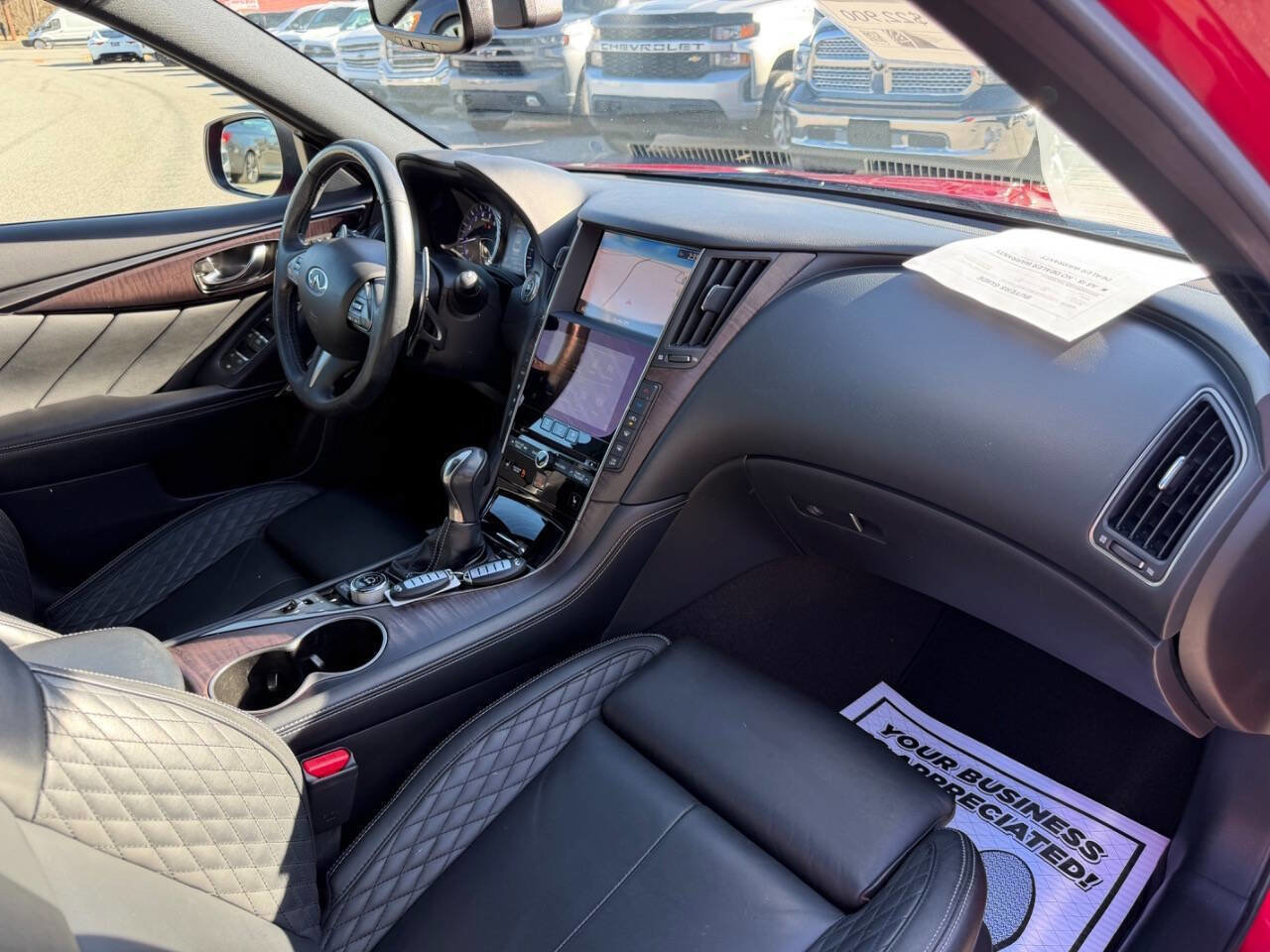 Used 2017 INFINITI Q50 Red Sport 400 image 21