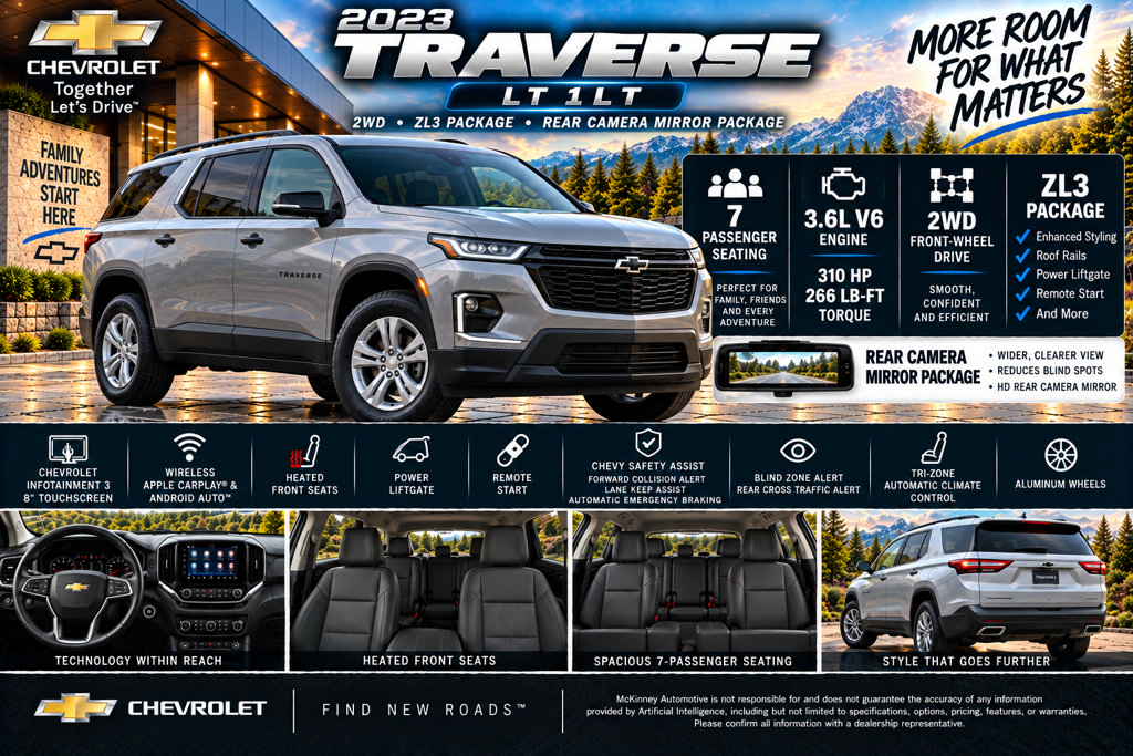 Used 2023 Chevrolet Traverse LT FWD image 2
