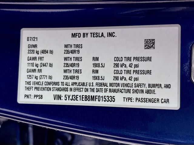 Used 2021 Tesla Model 3 Long Range image 32