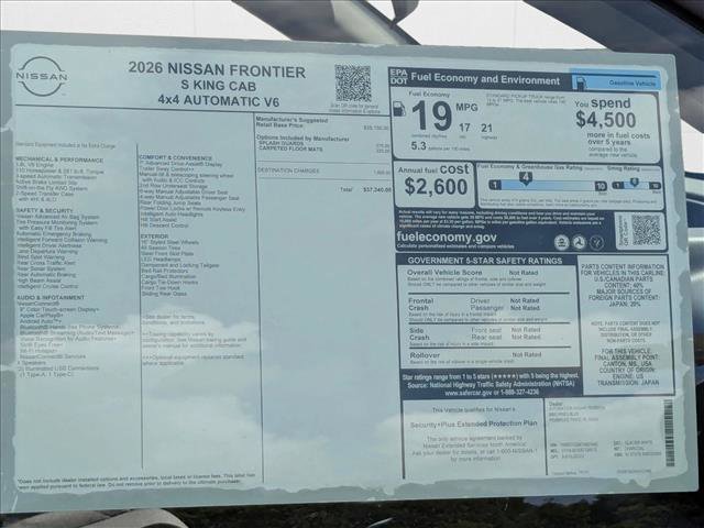New 2026 Nissan Frontier S image 16