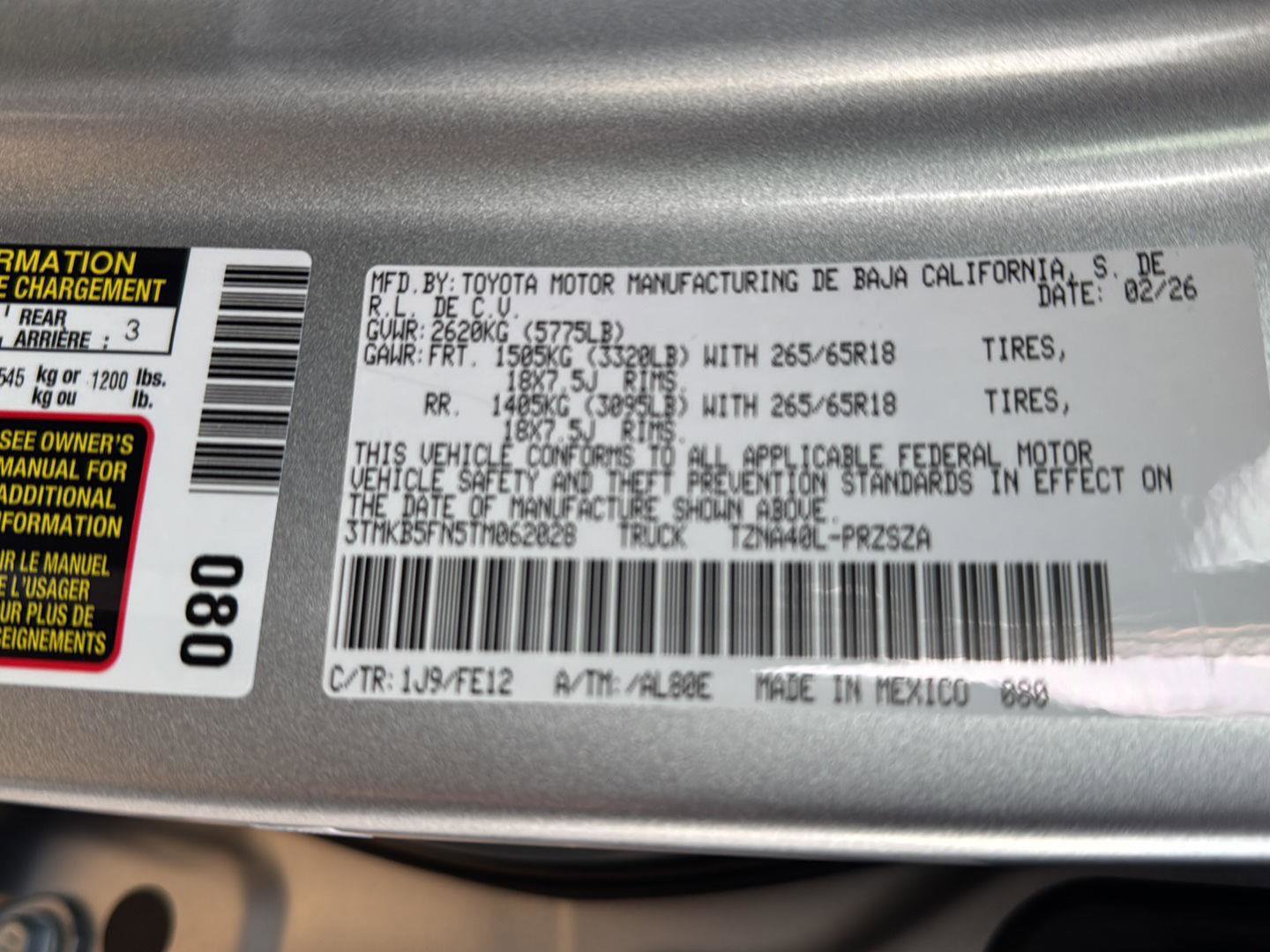 New 2026 Toyota Tacoma TRD Sport image 29