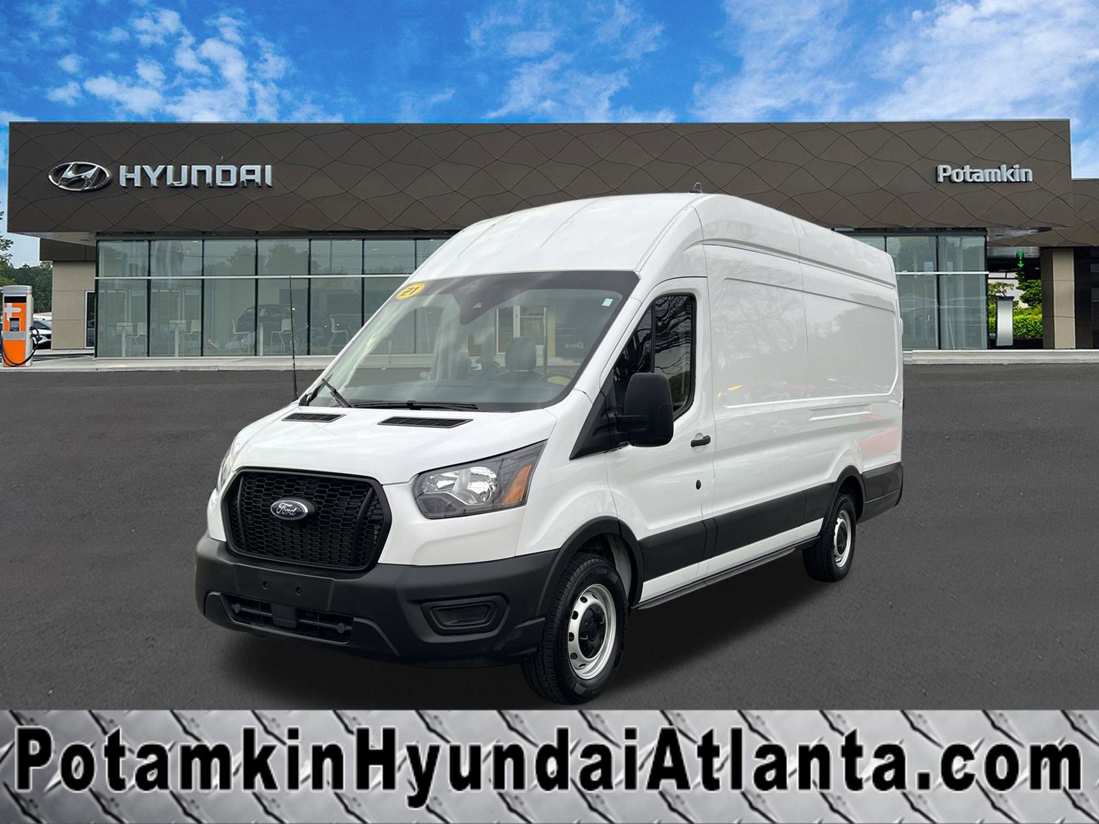 Used 2021 Ford Transit 350 148 High Roof Extended image 1