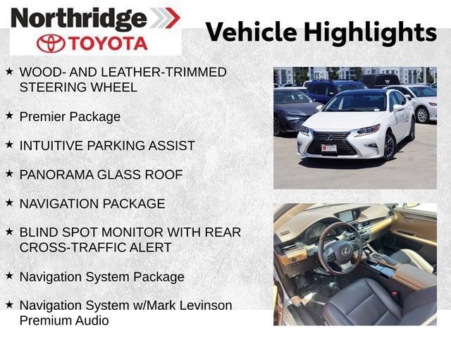 Used 2018 Lexus ES 350 w/ Navigation System Package FWD image 2
