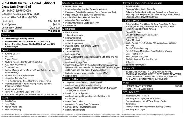 Used 2024 GMC Sierra EV Denali image 4