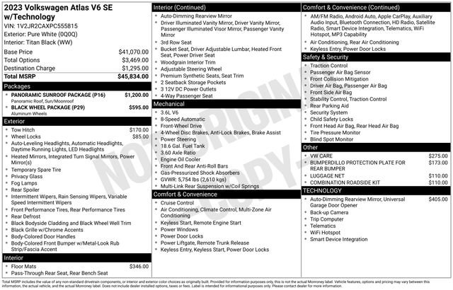 Used 2023 Volkswagen Atlas SE w/ Panoramic Sunroof Package image 4