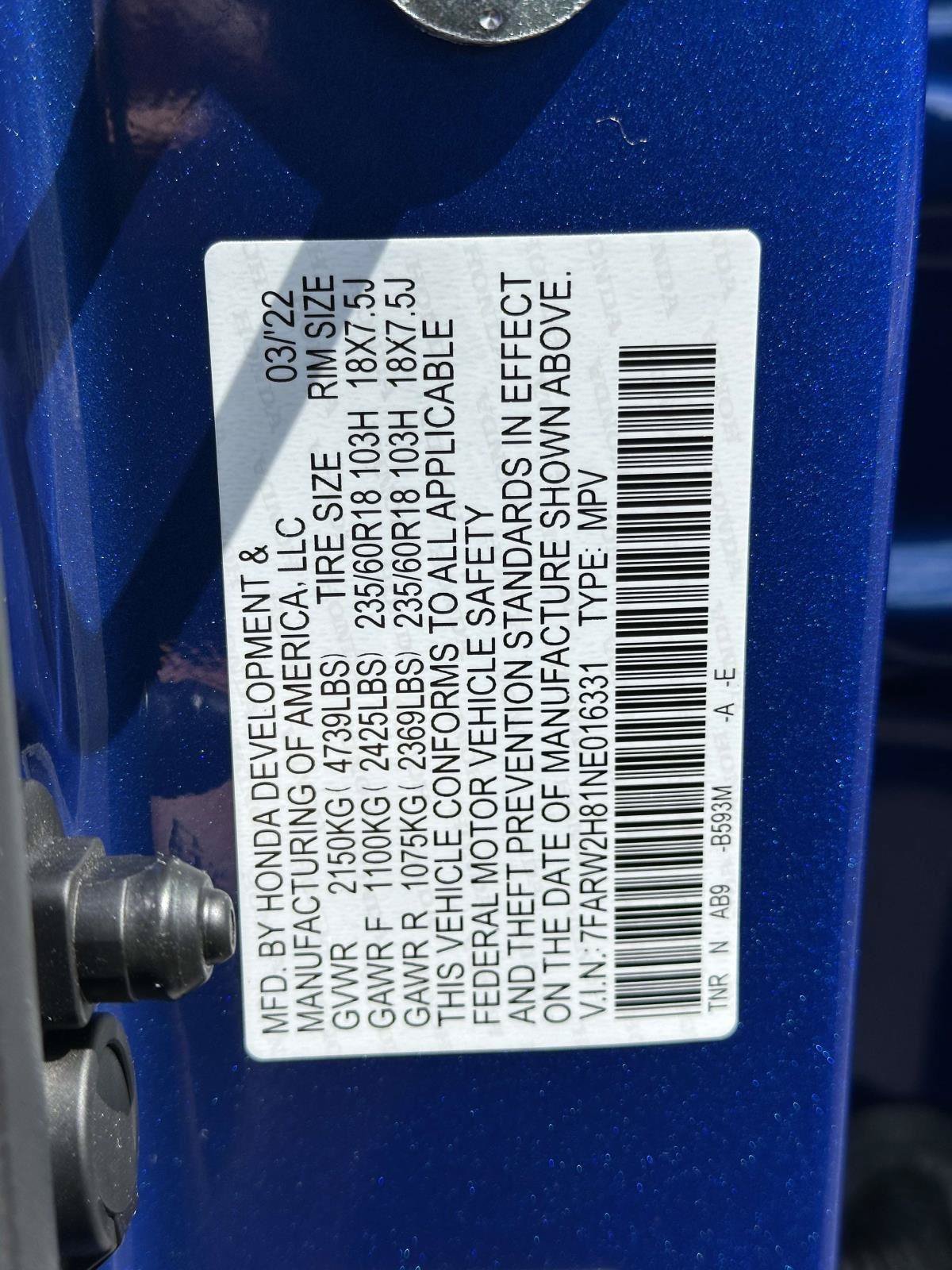 Used 2022 Honda CR-V EX-L image 30
