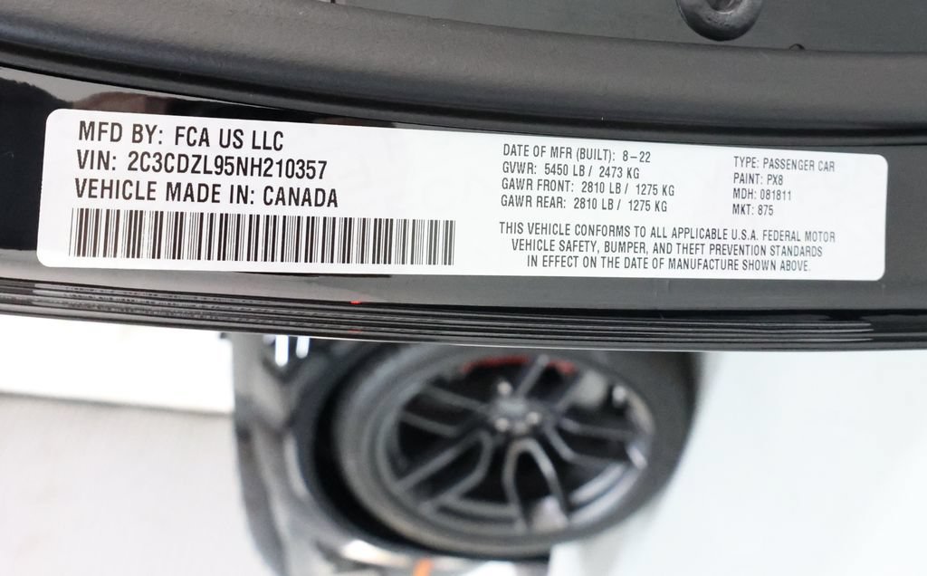 Used 2022 Dodge Challenger SRT Hellcat RWD image 93