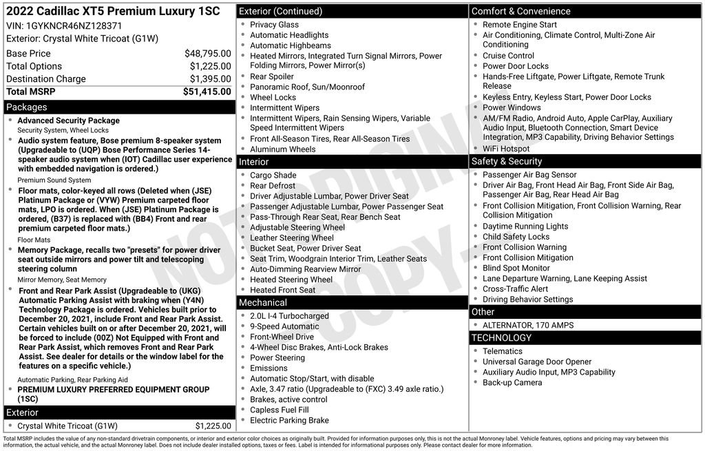 Used 2022 Cadillac XT5 Premium Luxury image 6