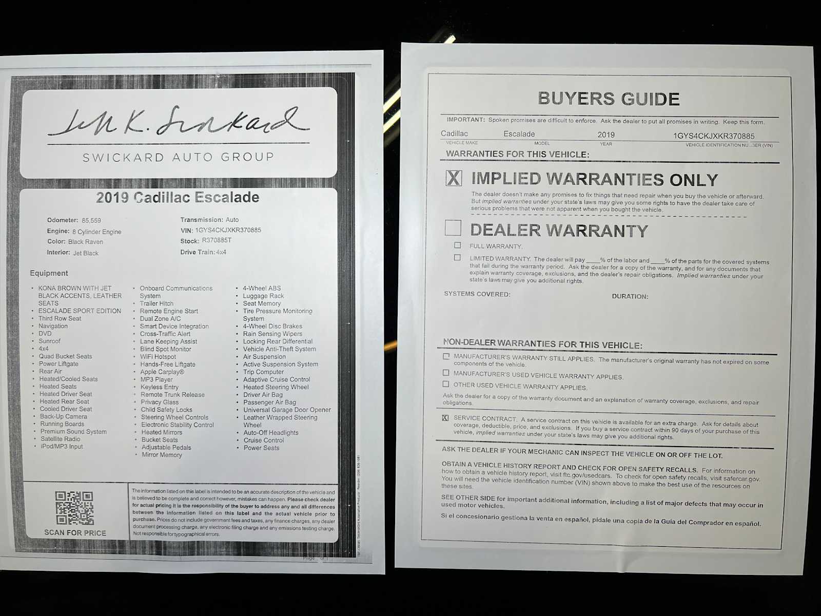 Used 2019 Cadillac Escalade Premium Luxury image 36