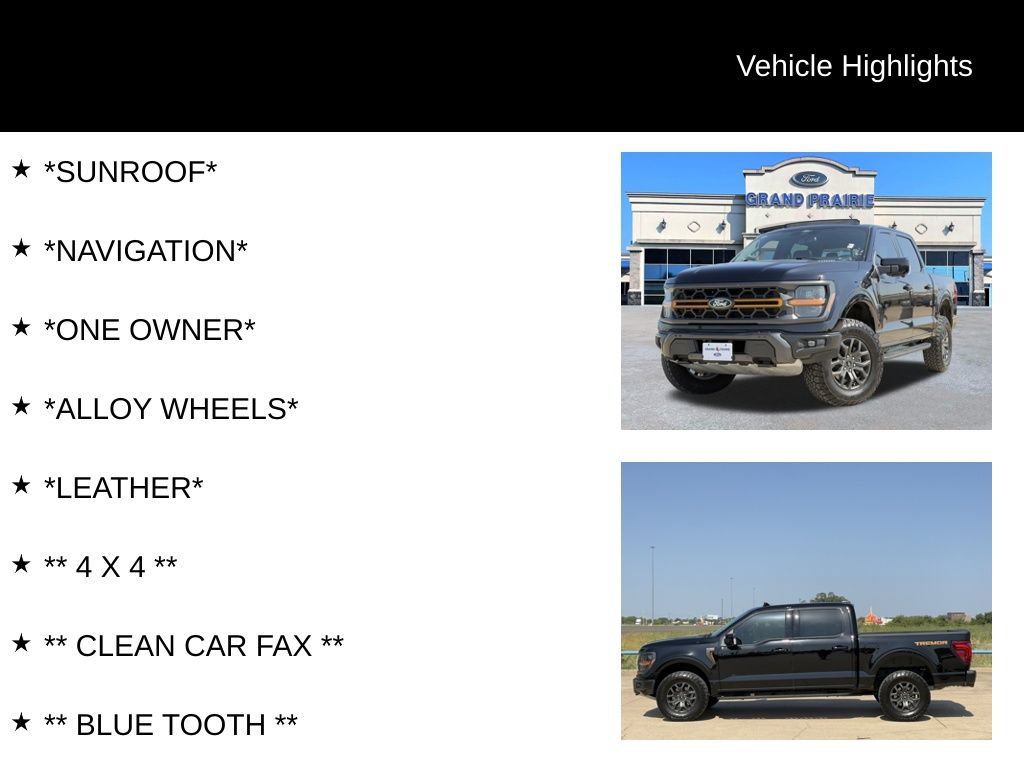 Certified 2025 Ford F150 Tremor w/ Equipment Group 402A High AWD/4WD image 4