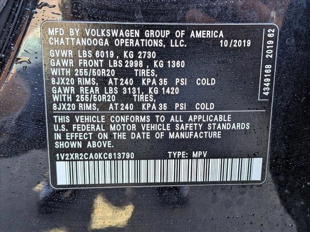 Used 2019 Volkswagen Atlas SE w/ Panoramic Sunroof Package AWD/4WD image 26