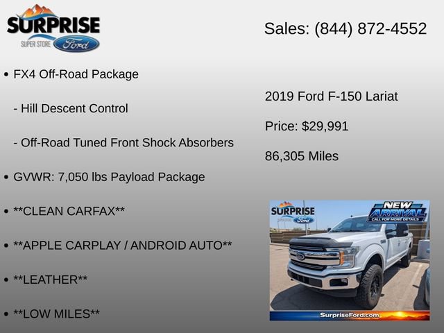 Used 2019 Ford F150 Lariat w/ Equipment Group 501A Mid AWD/4WD image 16