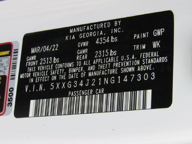 Used 2022 Kia K5 EX w/ EX Premium Package FWD image 21