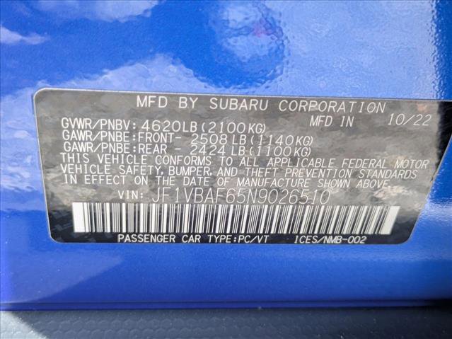 Used 2022 Subaru WRX Premium AWD/4WD image 18