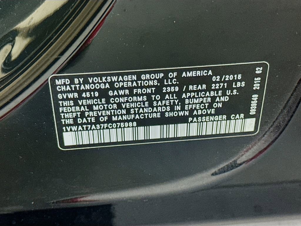 Used 2015 Volkswagen Passat 1.8T Limited Edition FWD image 32