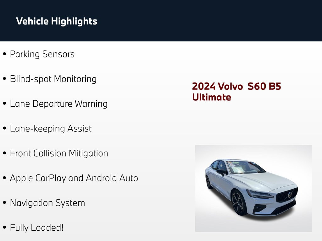 Used 2024 Volvo S60 B5 Ultimate AWD/4WD image 73