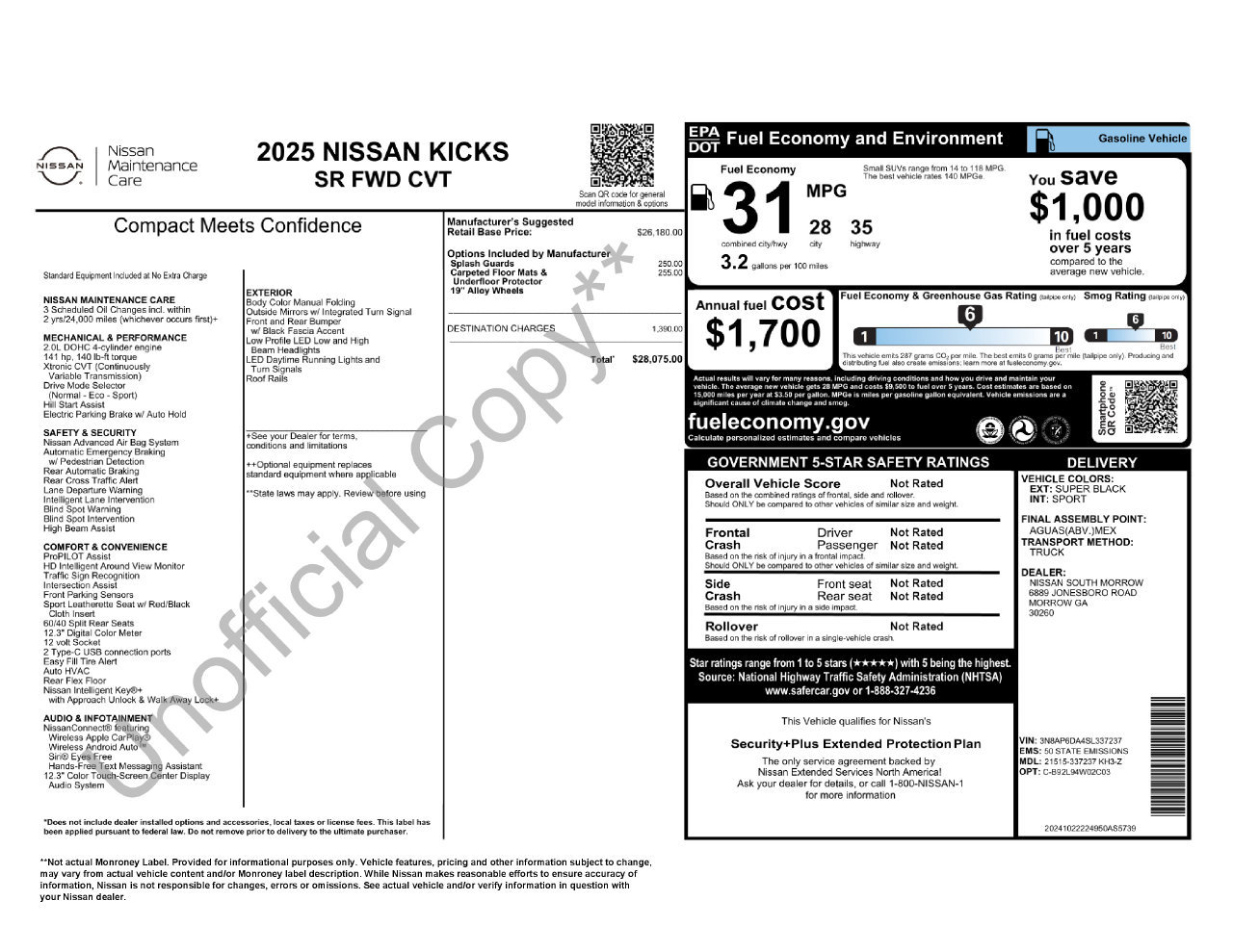 Certified 2025 Nissan Kicks SR FWD image 35