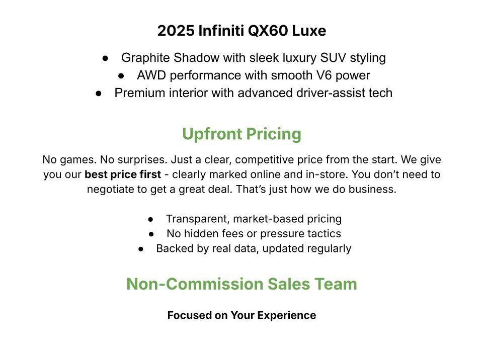 Used 2025 INFINITI QX60 Luxe image 3