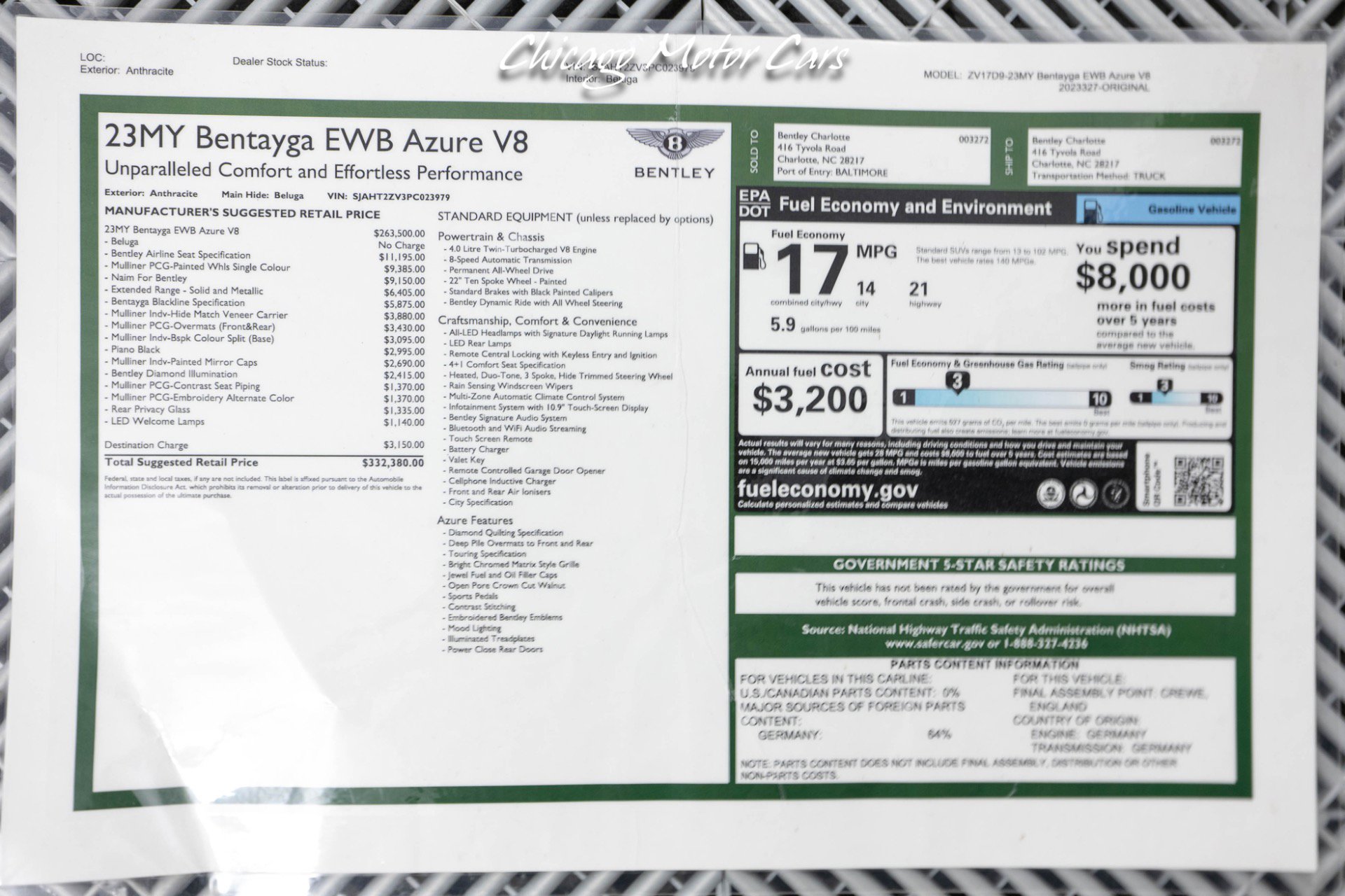 Used 2023 Bentley Bentayga Extended Wheelbase image 68