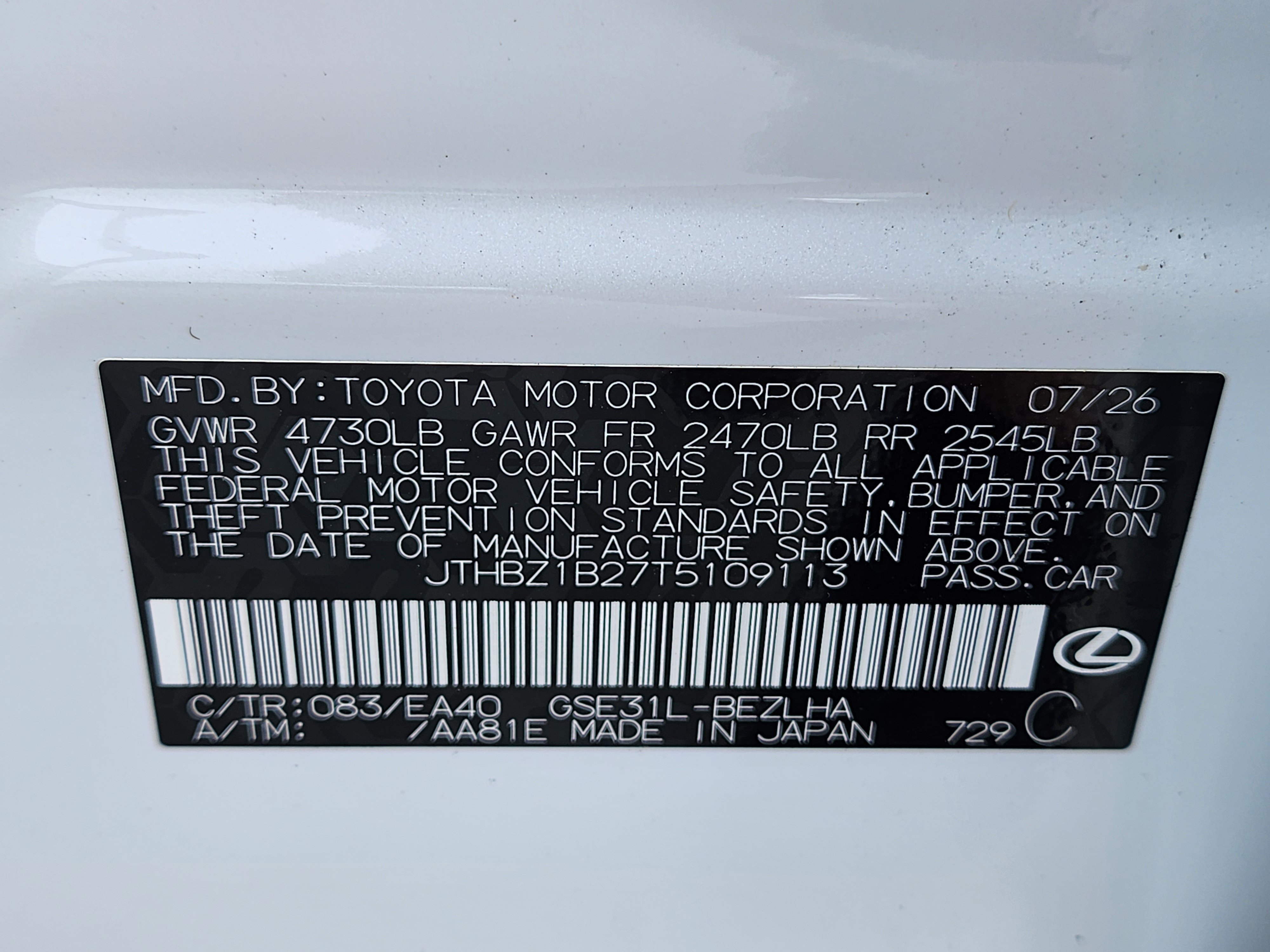 New 2026 Lexus IS 350 F Sport w/ Accessory Package Z1 RWD image 30