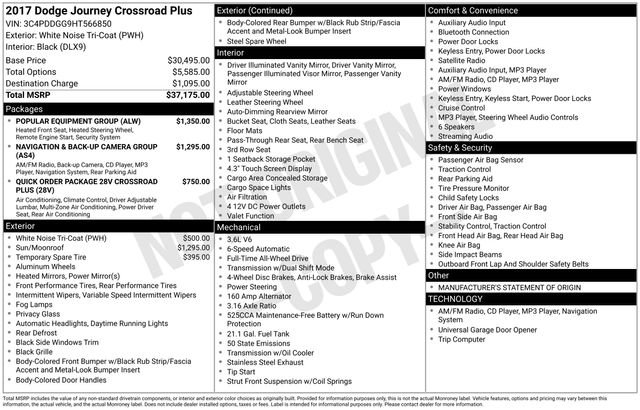 Used 2017 Dodge Journey Crossroad w/ Popular Equipment Group image 40