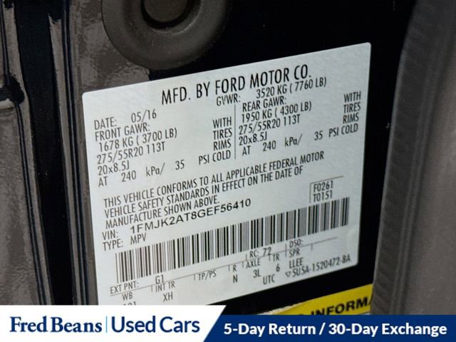 Used 2016 Ford Expedition EL Limited image 35