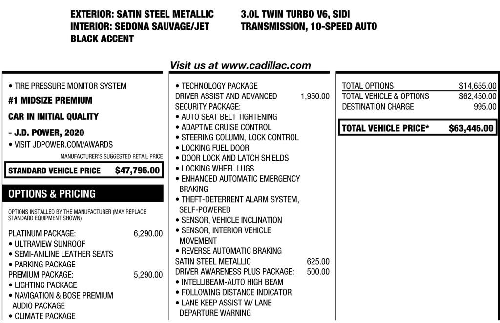 Used 2021 Cadillac CT5 V w/ Platinum Package image 4