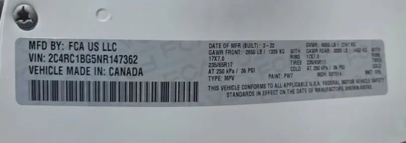 Used 2022 Chrysler Pacifica Touring-L FWD image 53