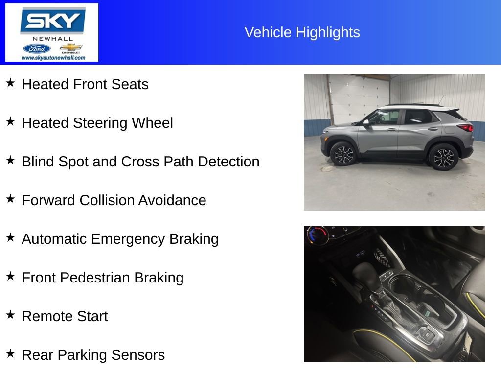 New 2025 Chevrolet TrailBlazer ACTIV w/ Driver Confidence Package image 12