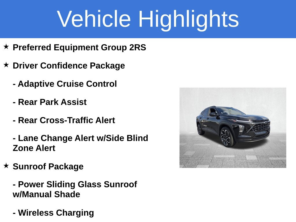 Certified 2024 Chevrolet Trax RS w/ Sunroof Package FWD image 3