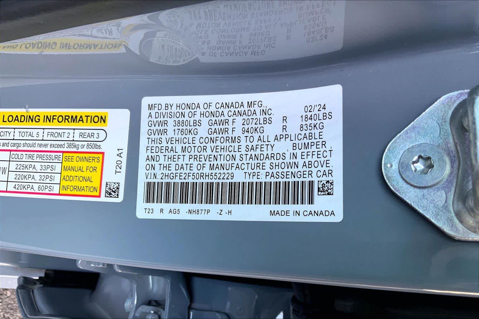 Used 2024 Honda Civic Sport image 34