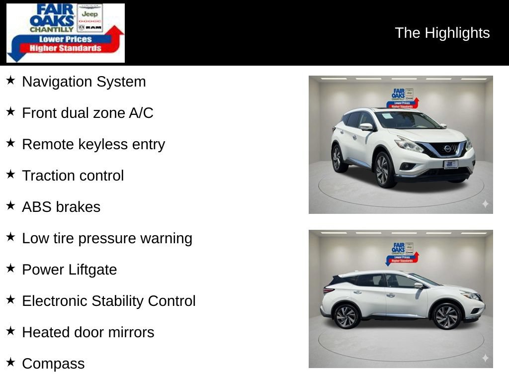 Used 2017 Nissan Murano Platinum AWD/4WD image 2