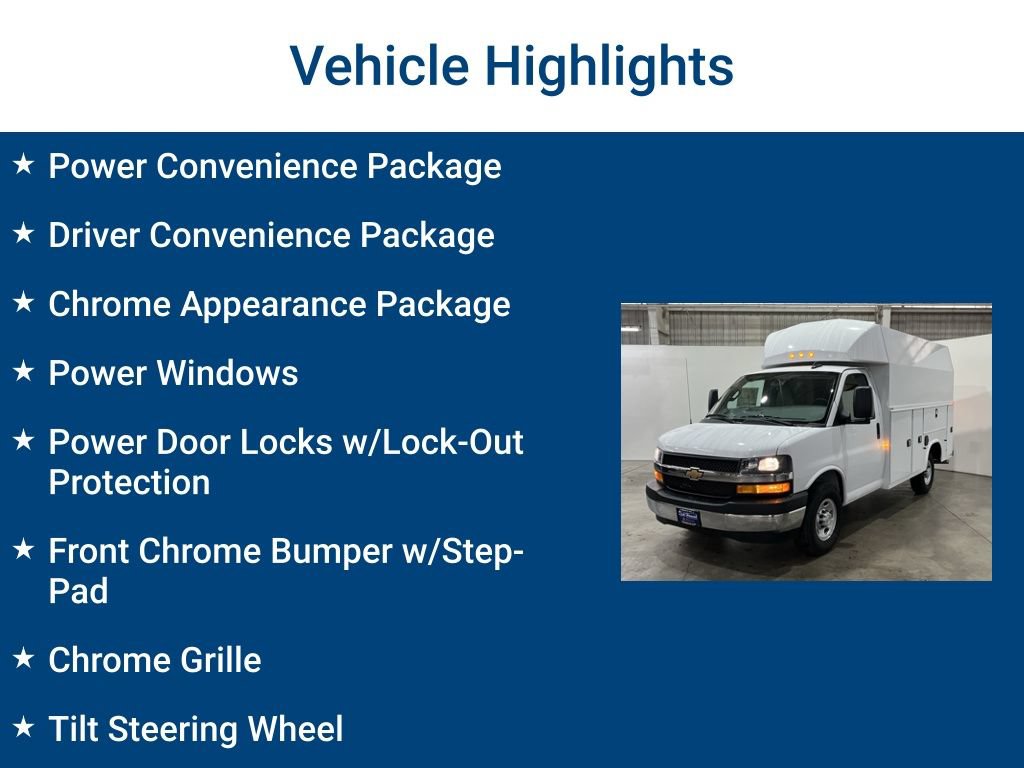 New 2025 Chevrolet Express 3500 w/ Power Convenience Package RWD image 3