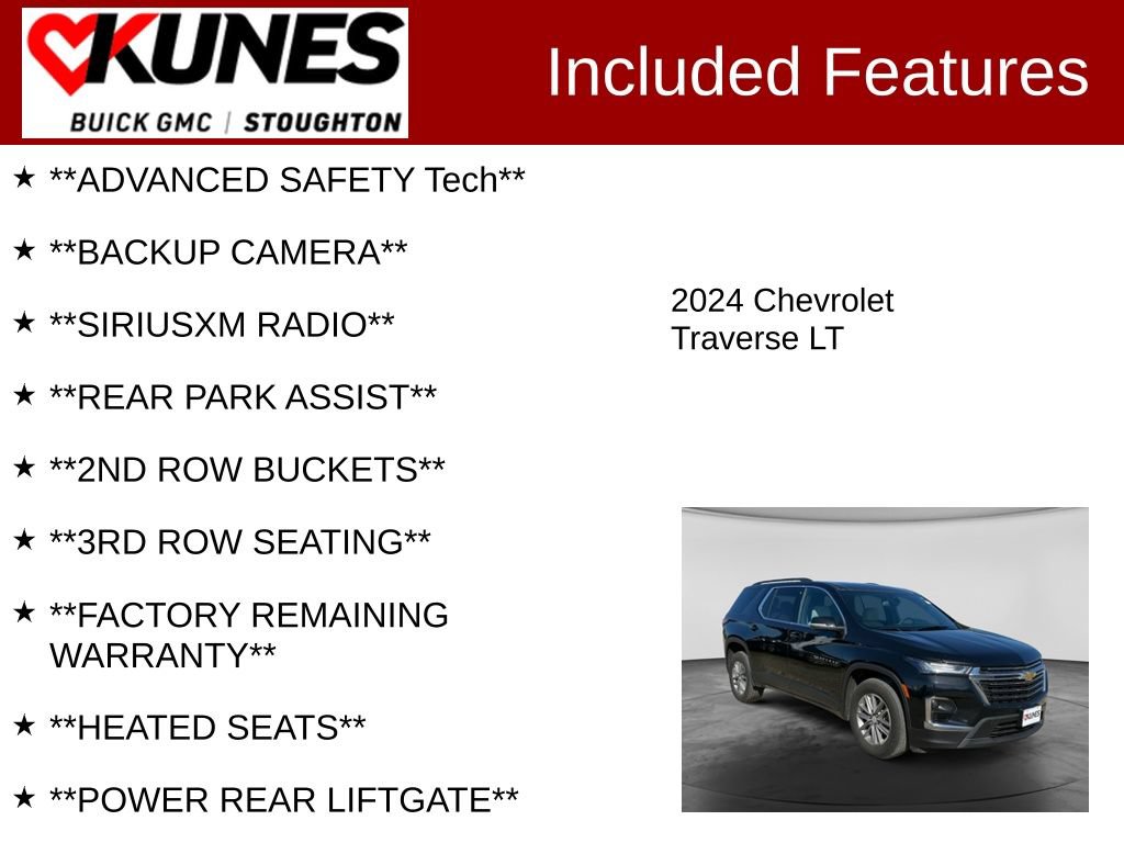 Used 2024 Chevrolet Traverse LT AWD/4WD image 2