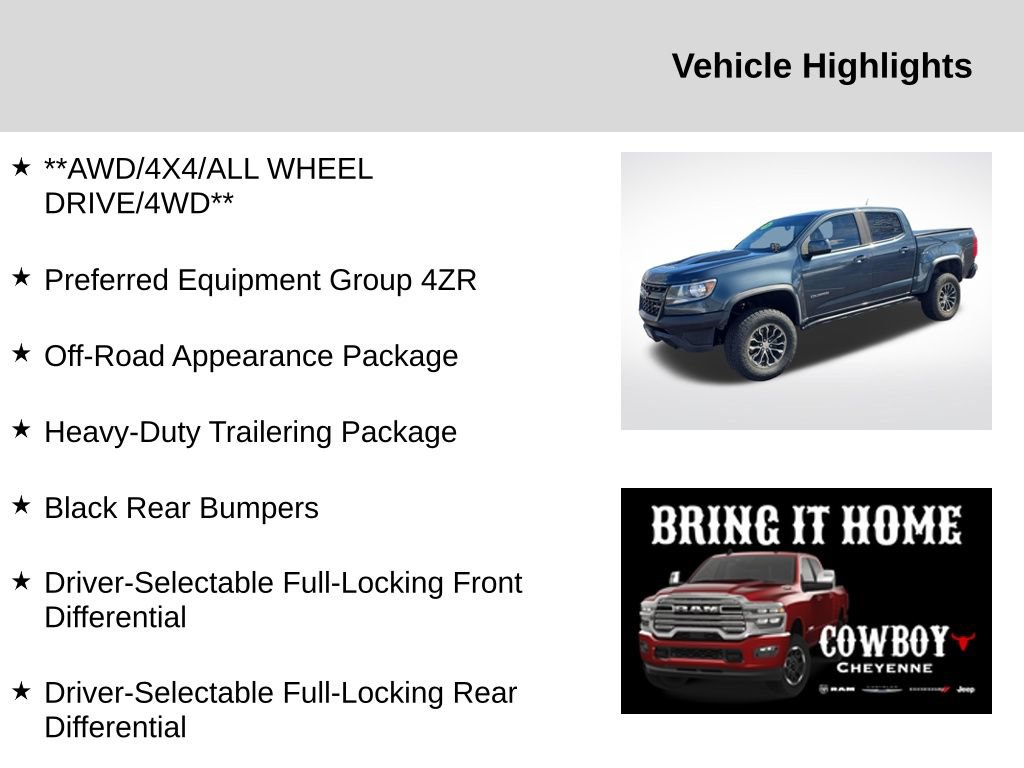 Used 2019 Chevrolet Colorado ZR2 AWD/4WD image 2