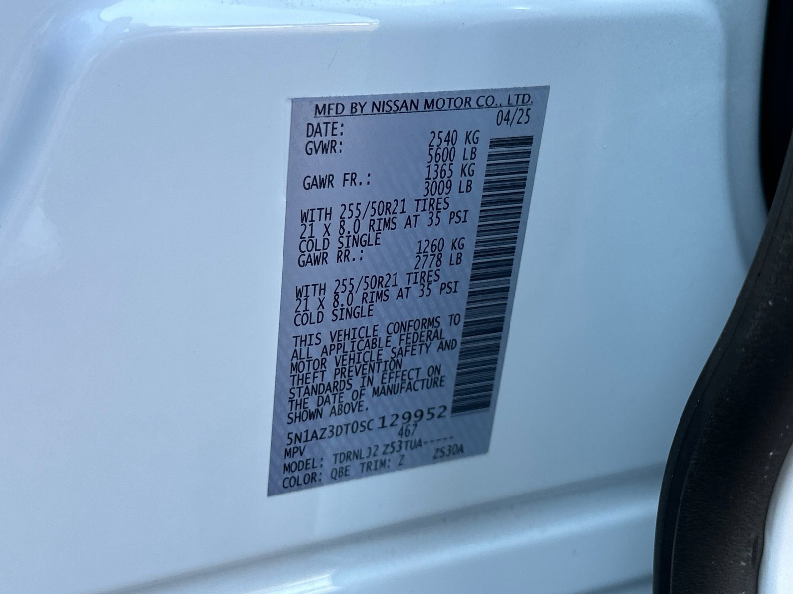 New 2025 Nissan Murano Platinum w/ Cargo Package image 37