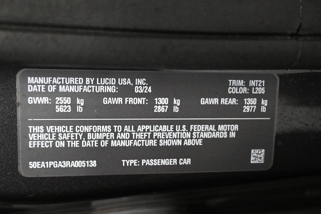 Used 2024 Lucid Air Pure RWD image 9