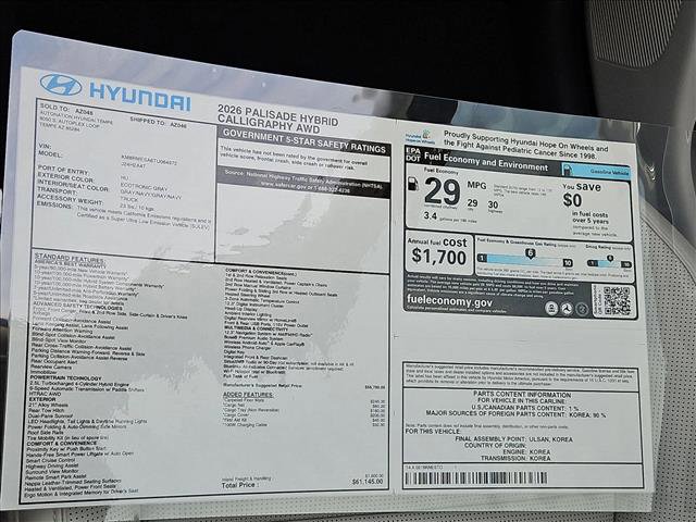 New 2026 Hyundai Palisade Calligraphy image 18