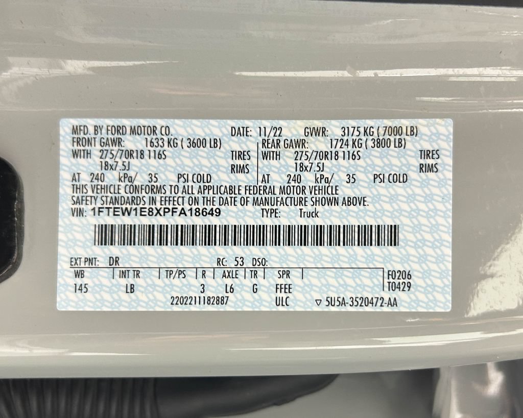 Used 2023 Ford F150 Tremor w/ Trailer Tow Package AWD/4WD image 30