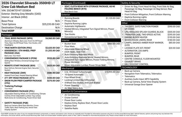 New 2026 Chevrolet Silverado 3500 LT w/ Trail Boss Package AWD/4WD image 32